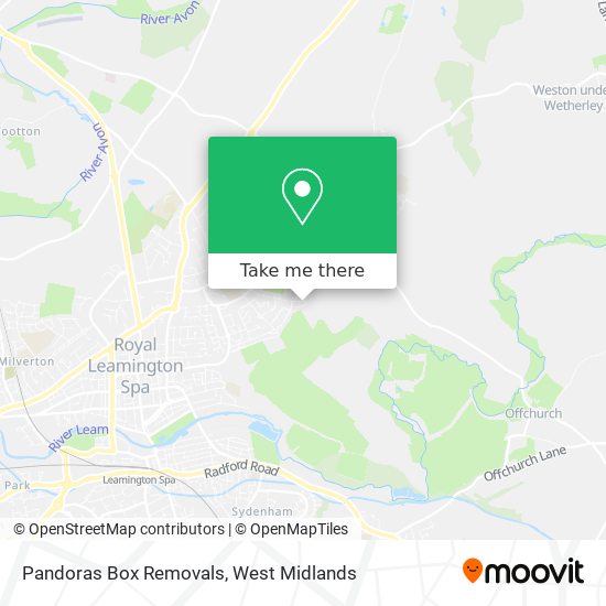 Pandoras Box Removals map