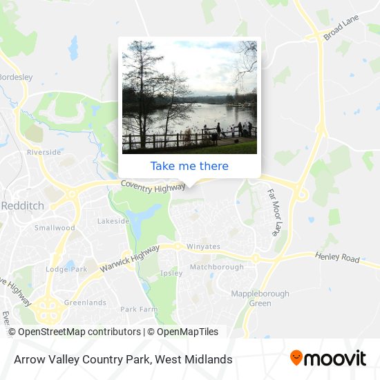 Arrow Valley Country Park map