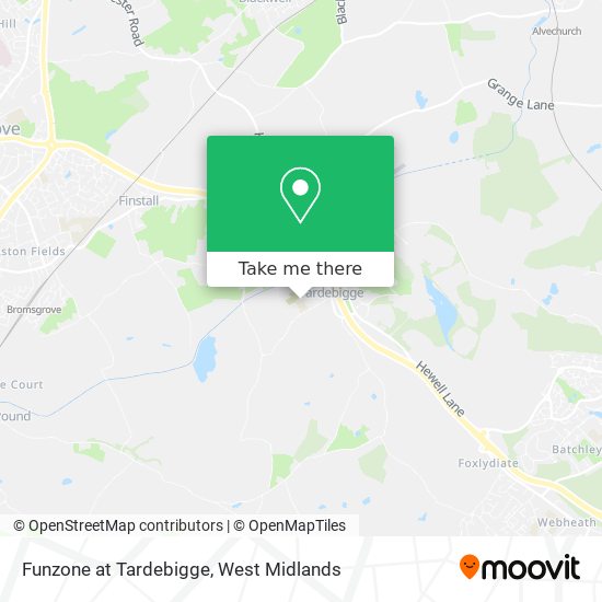 Funzone at Tardebigge map