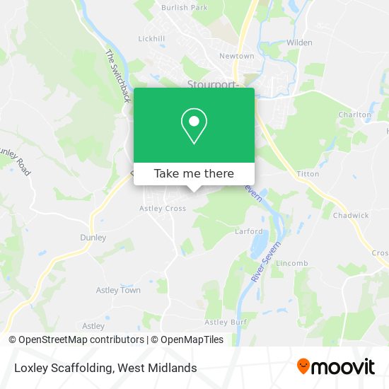 Loxley Scaffolding map