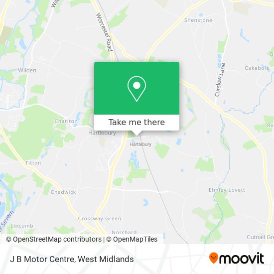 J B Motor Centre map