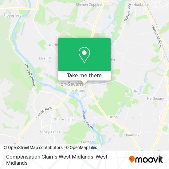 Compensation Claims West Midlands map