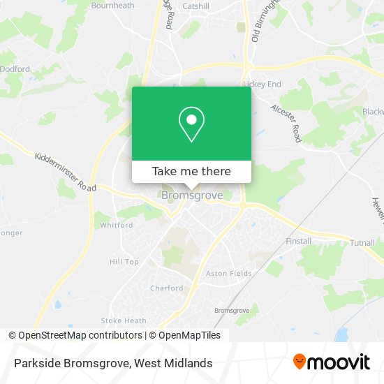 Parkside Bromsgrove map