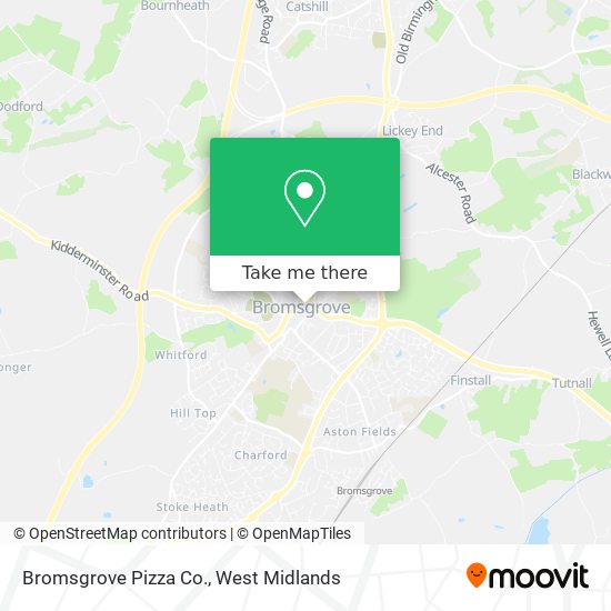 Bromsgrove Pizza Co. map