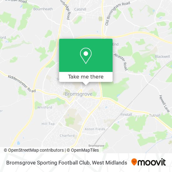 Bromsgrove Sporting Football Club map