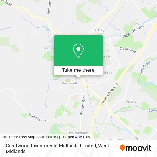 Crestwood Investments Midlands Limited map