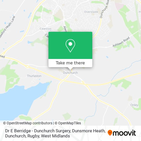 Dr E Berridge - Dunchurch Surgery, Dunsmore Heath, Dunchurch, Rugby map