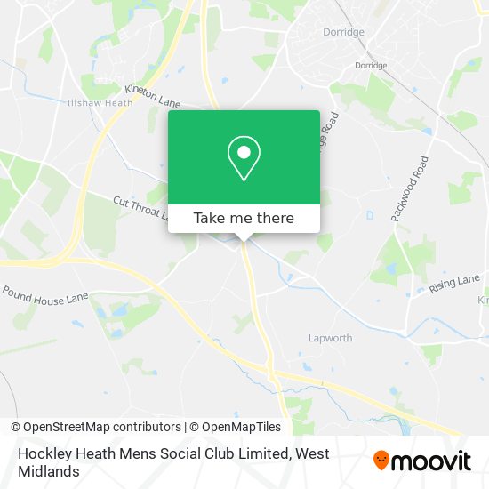 Hockley Heath Mens Social Club Limited map