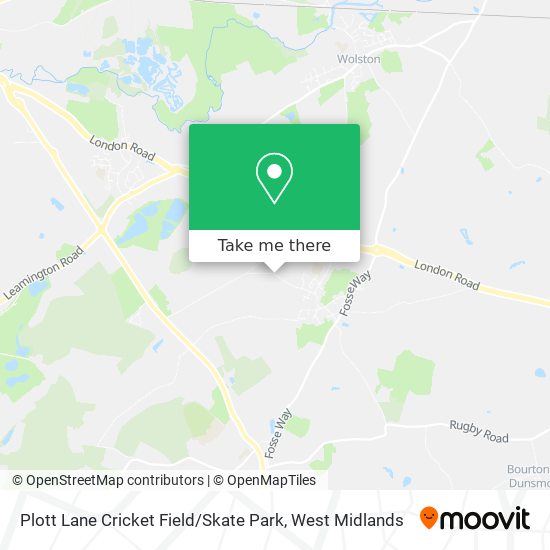 Plott Lane Cricket Field / Skate Park map