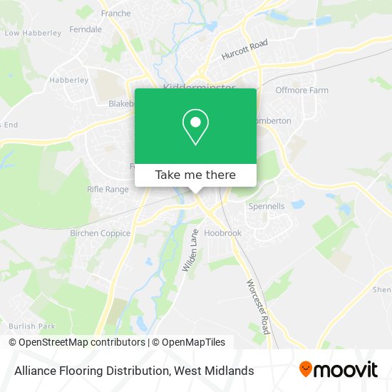 Alliance Flooring Distribution map