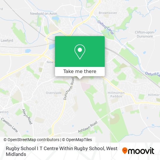 Rugby School I T Centre Within Rugby School map