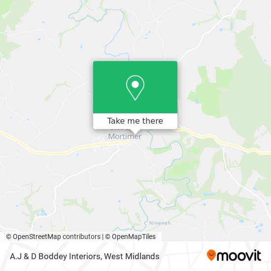 A.J & D Boddey Interiors map