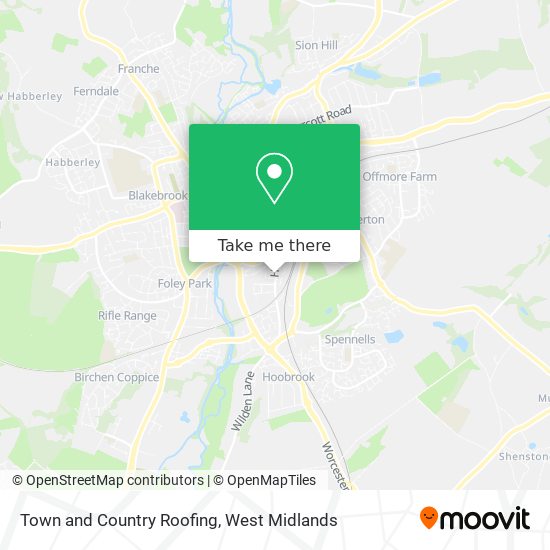 Town and Country Roofing map