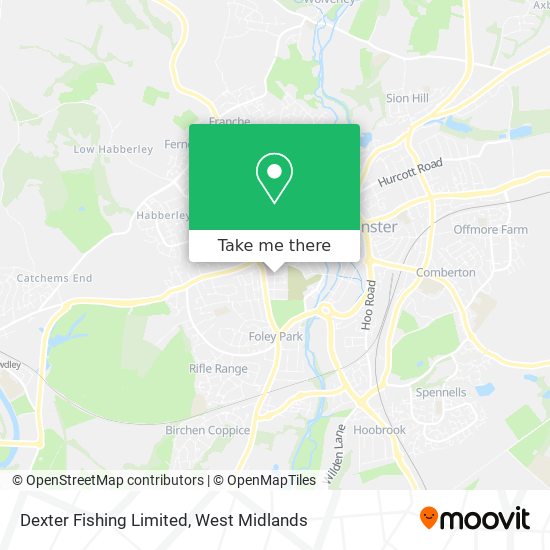 Dexter Fishing Limited map