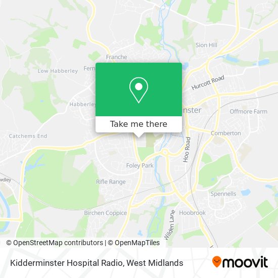 Kidderminster Hospital Radio map