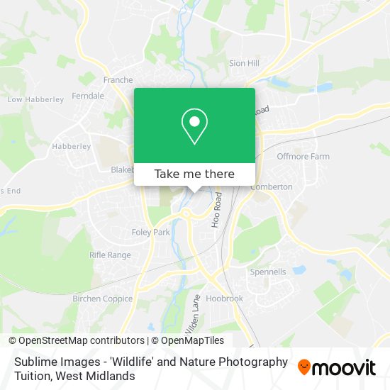 Sublime Images - 'Wildlife' and Nature Photography Tuition map