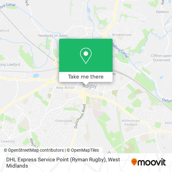 DHL Express Service Point (Ryman Rugby) map