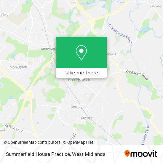 Summerfield House Practice map
