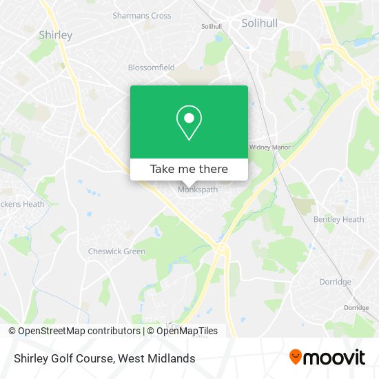 Shirley Golf Course map