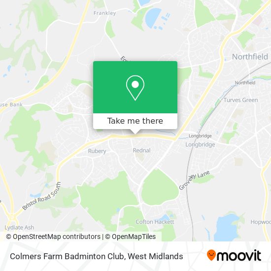 Colmers Farm Badminton Club map