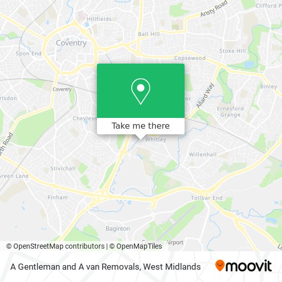 A Gentleman and A van Removals map