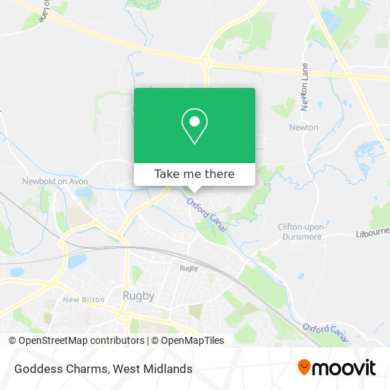 Goddess Charms map