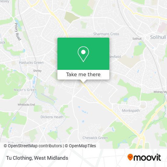 Tu Clothing map