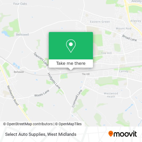 Select Auto Supplies map