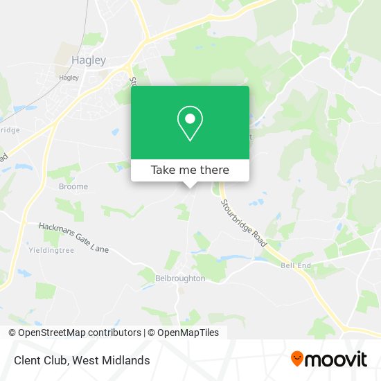 Clent Club map