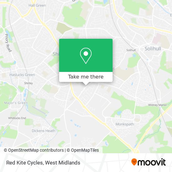 Red Kite Cycles map