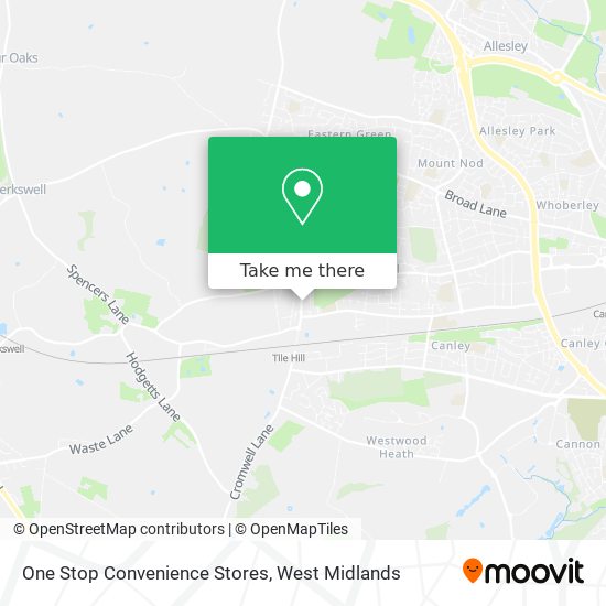 One Stop Convenience Stores map