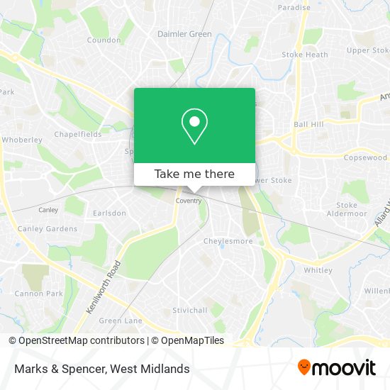 Marks & Spencer map