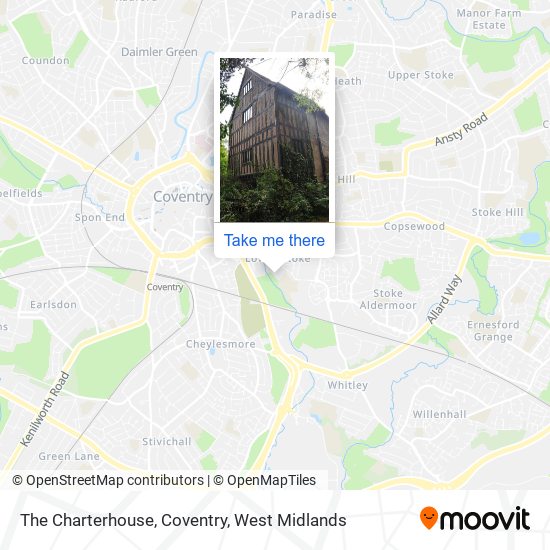 The Charterhouse, Coventry map