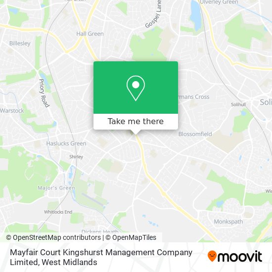 Mayfair Court Kingshurst Management Company Limited map
