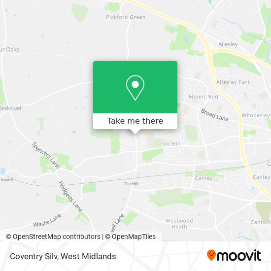 Coventry Silv map