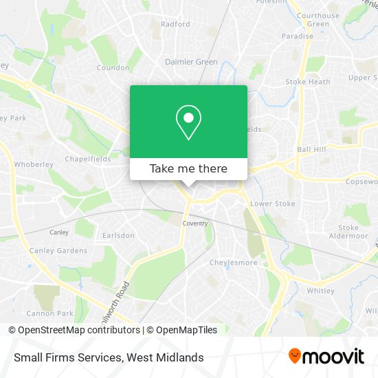 Small Firms Services map