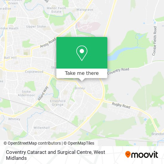 Coventry Cataract and Surgical Centre map