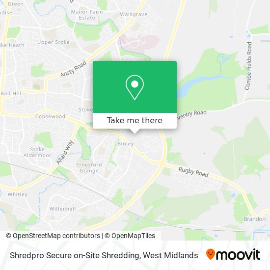 Shredpro Secure on-Site Shredding map