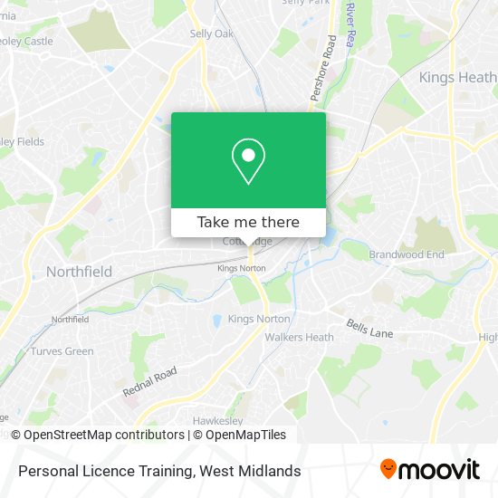 Personal Licence Training map