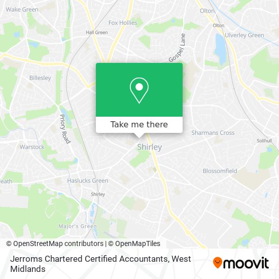 Jerroms Chartered Certified Accountants map