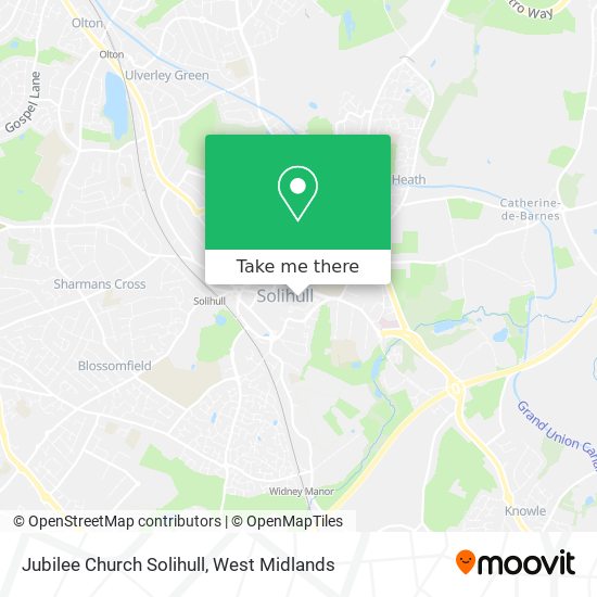 Jubilee Church Solihull map