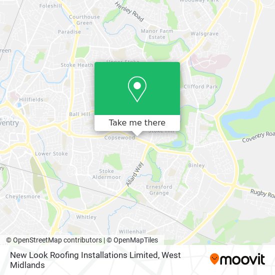New Look Roofing Installations Limited map