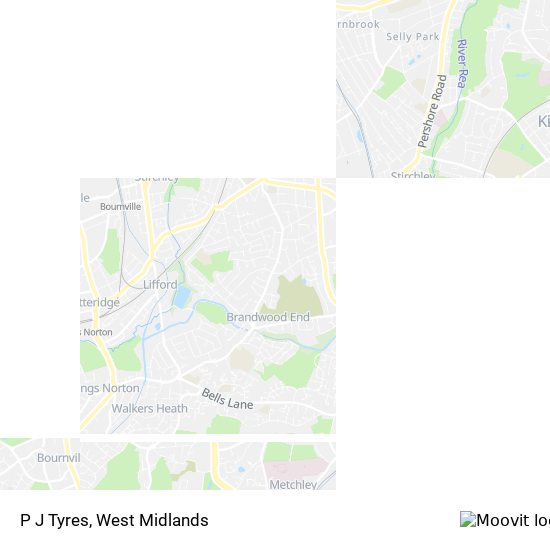 P J Tyres map
