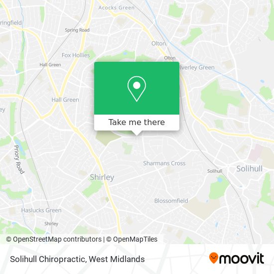 Solihull Chiropractic map