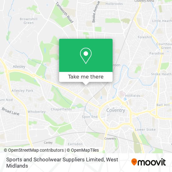 Sports and Schoolwear Suppliers Limited map