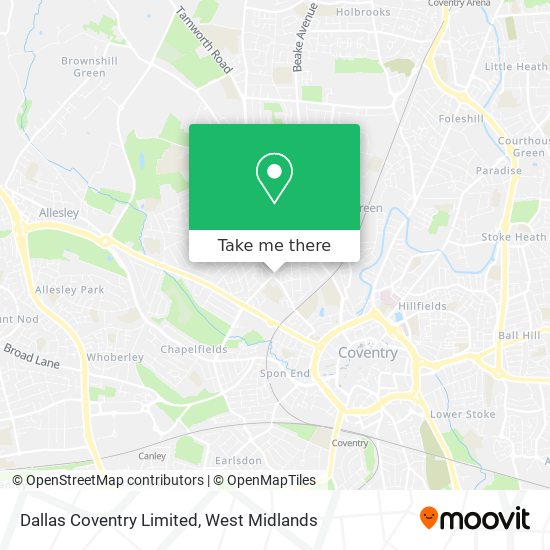 Dallas Coventry Limited map