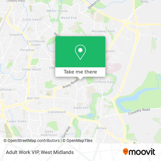 Adult Work VIP map