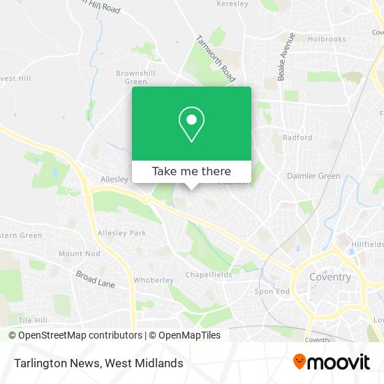 Tarlington News map