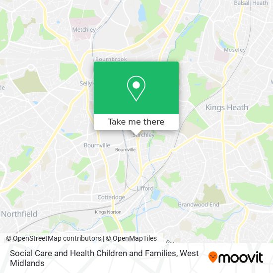 Social Care and Health Children and Families map