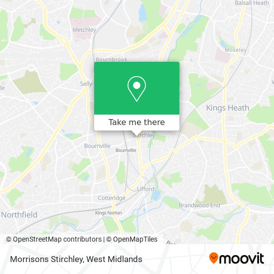 Morrisons Stirchley map